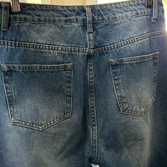 Revolve By The Way Sasha Distressed Mid Wash Denim Jeans Size 26 - Picture 6 of 7